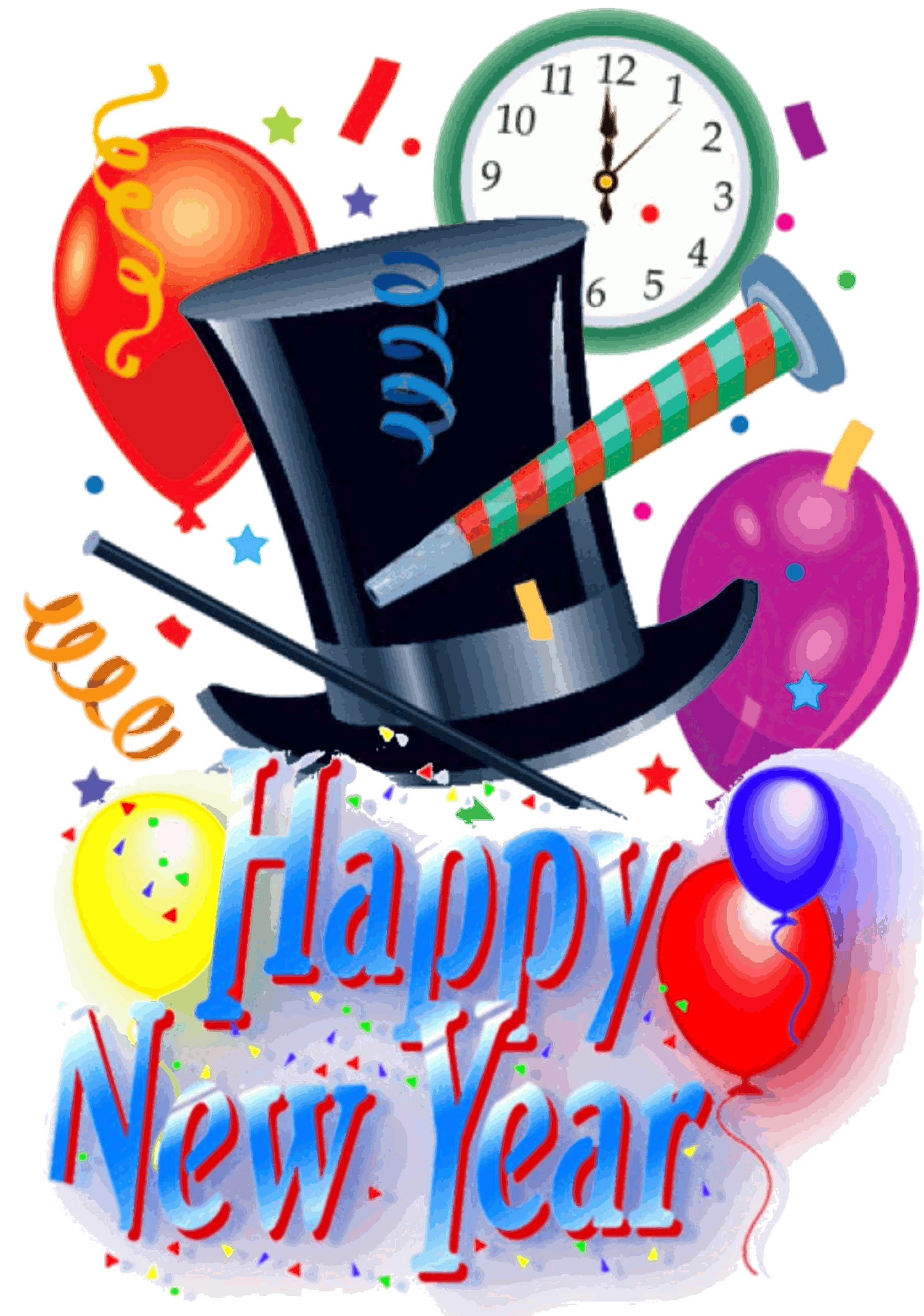 hats clipart new year's