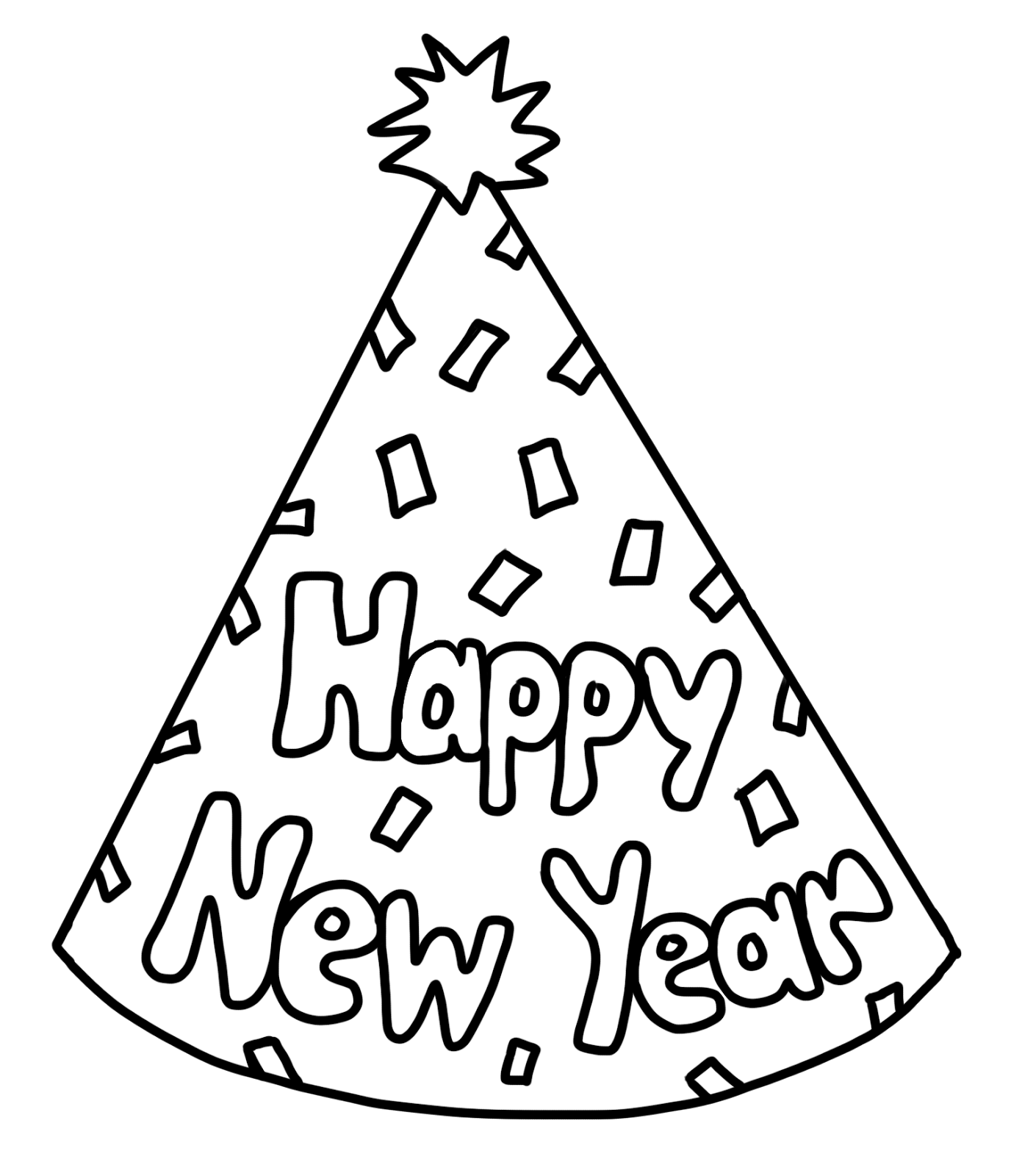 horn clipart new years eve