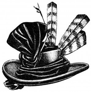 hat clipart old fashioned