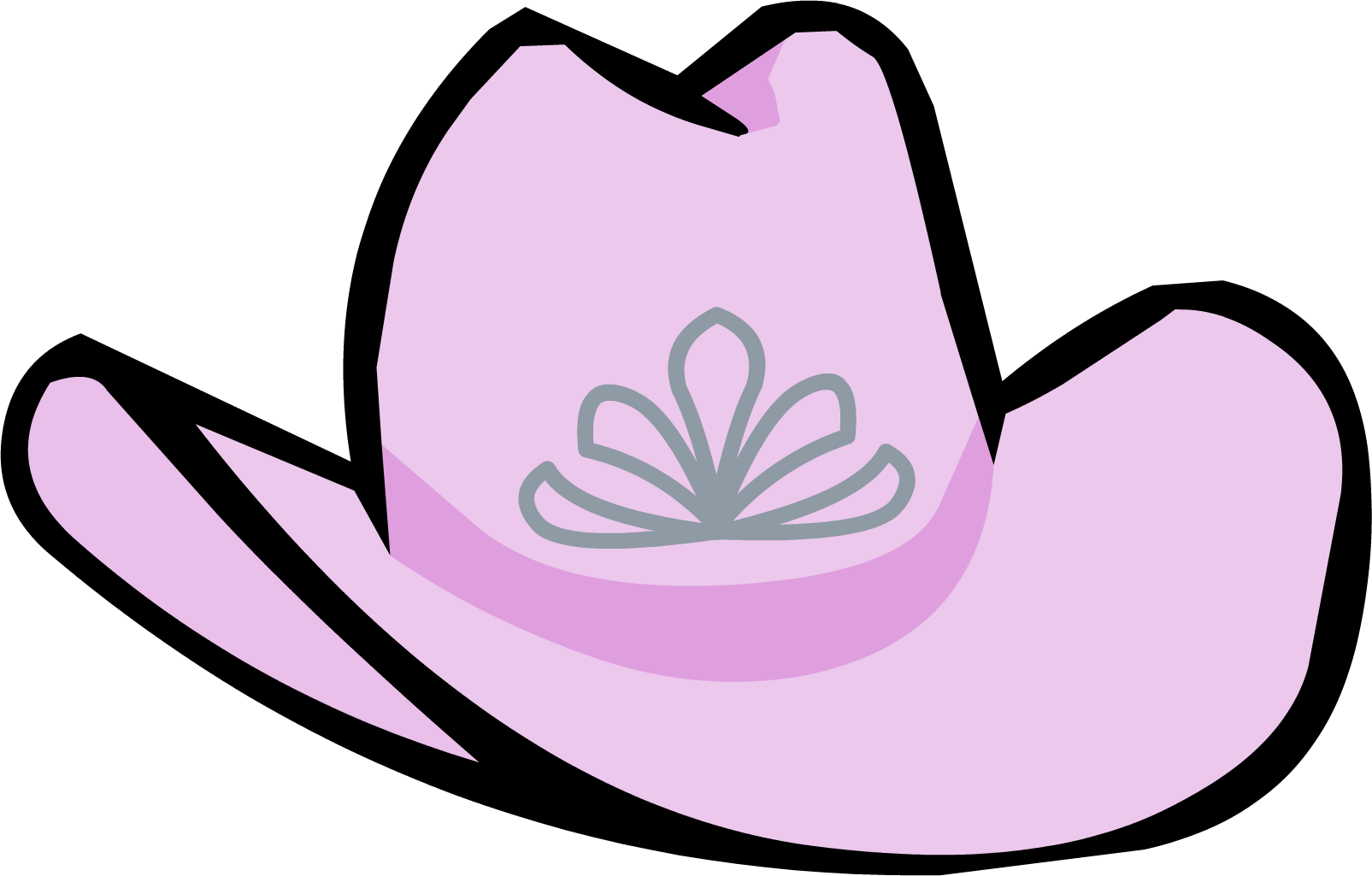 Cowgirl clipart western girl. Pink hat club penguin