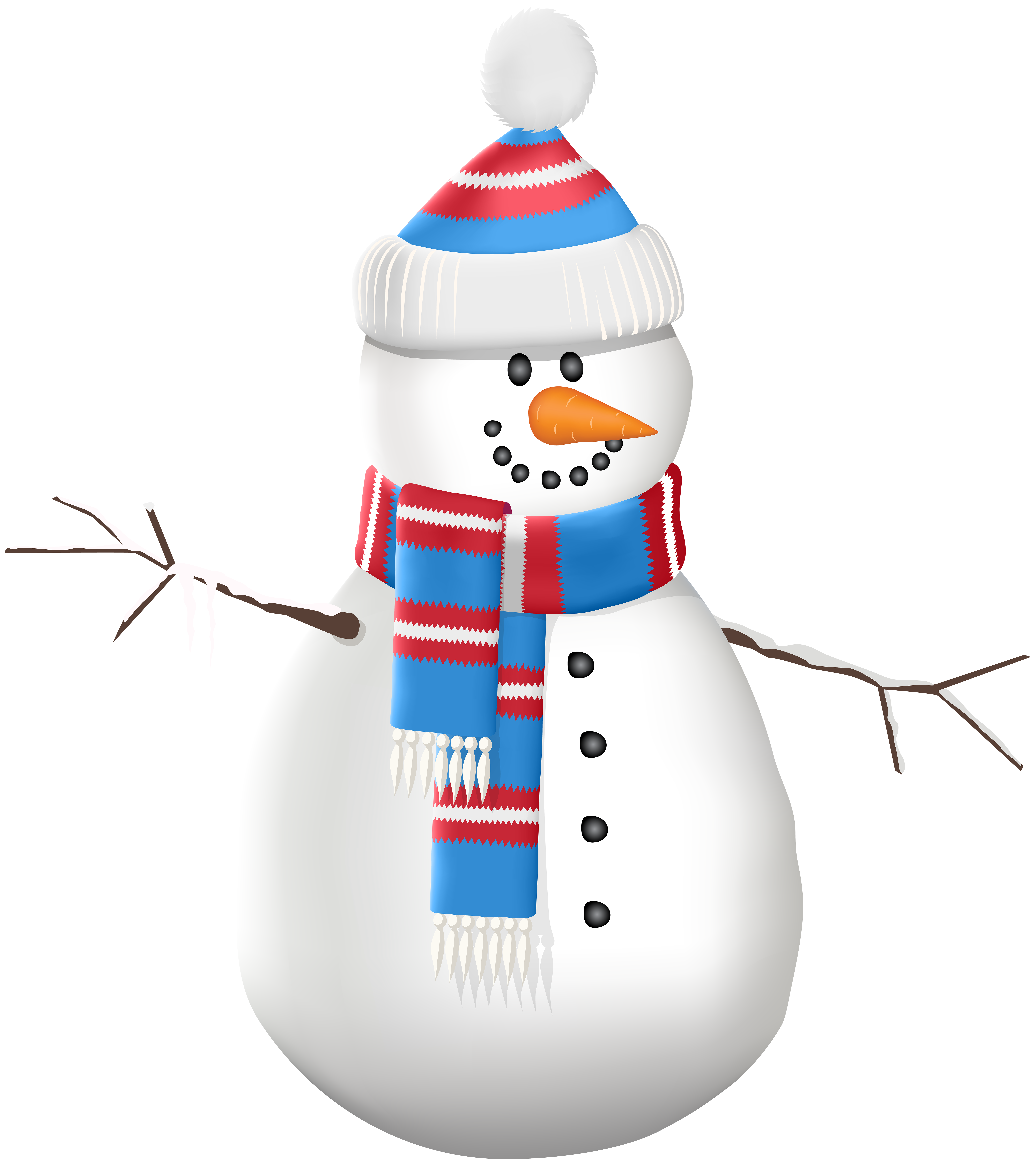 And scarf transparent clip. Clipart snowman hat