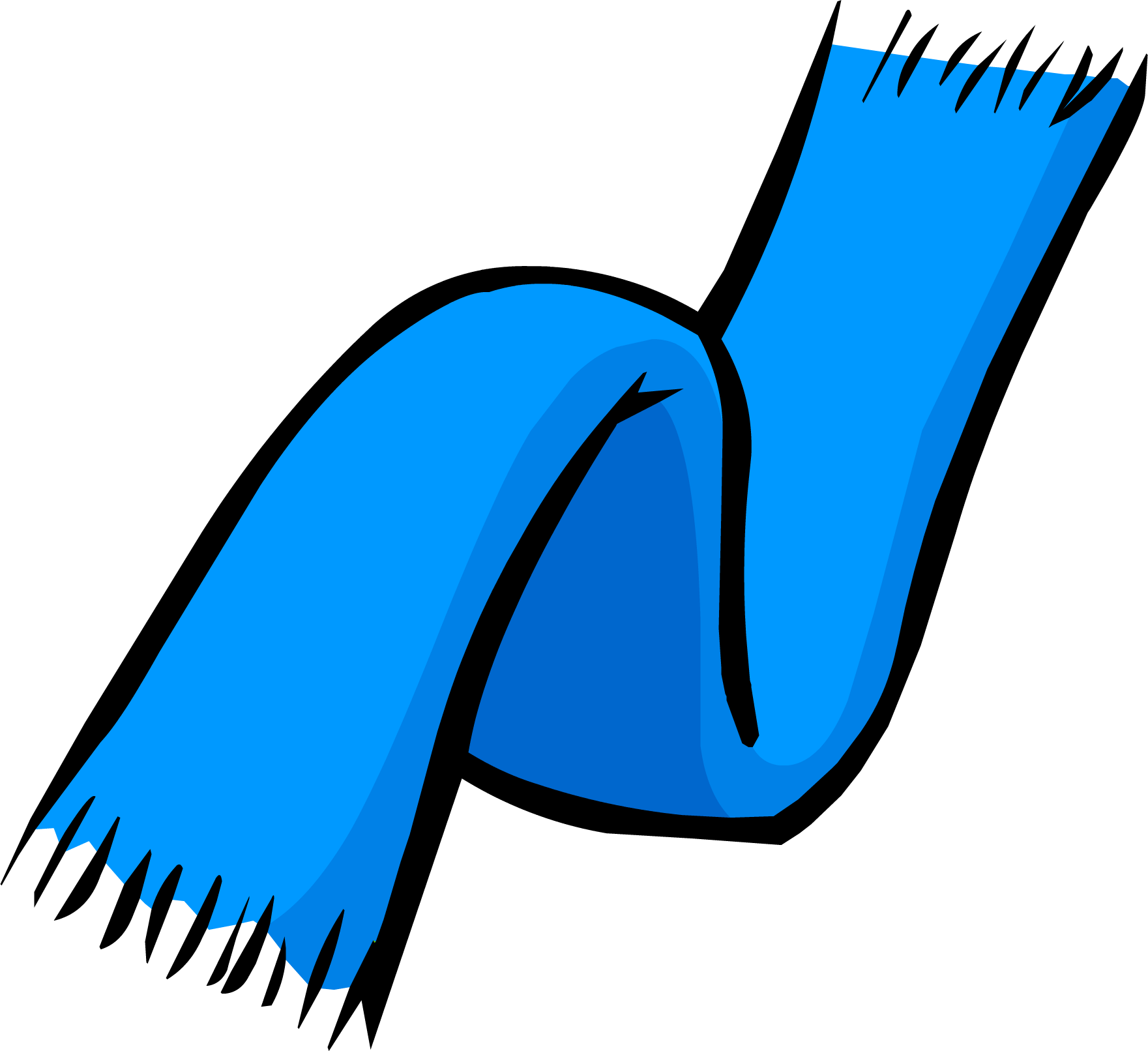 clipart penguin scarf