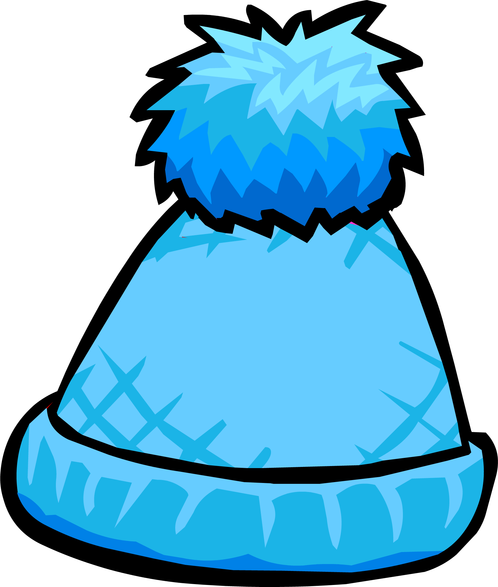 clipart penguin hat