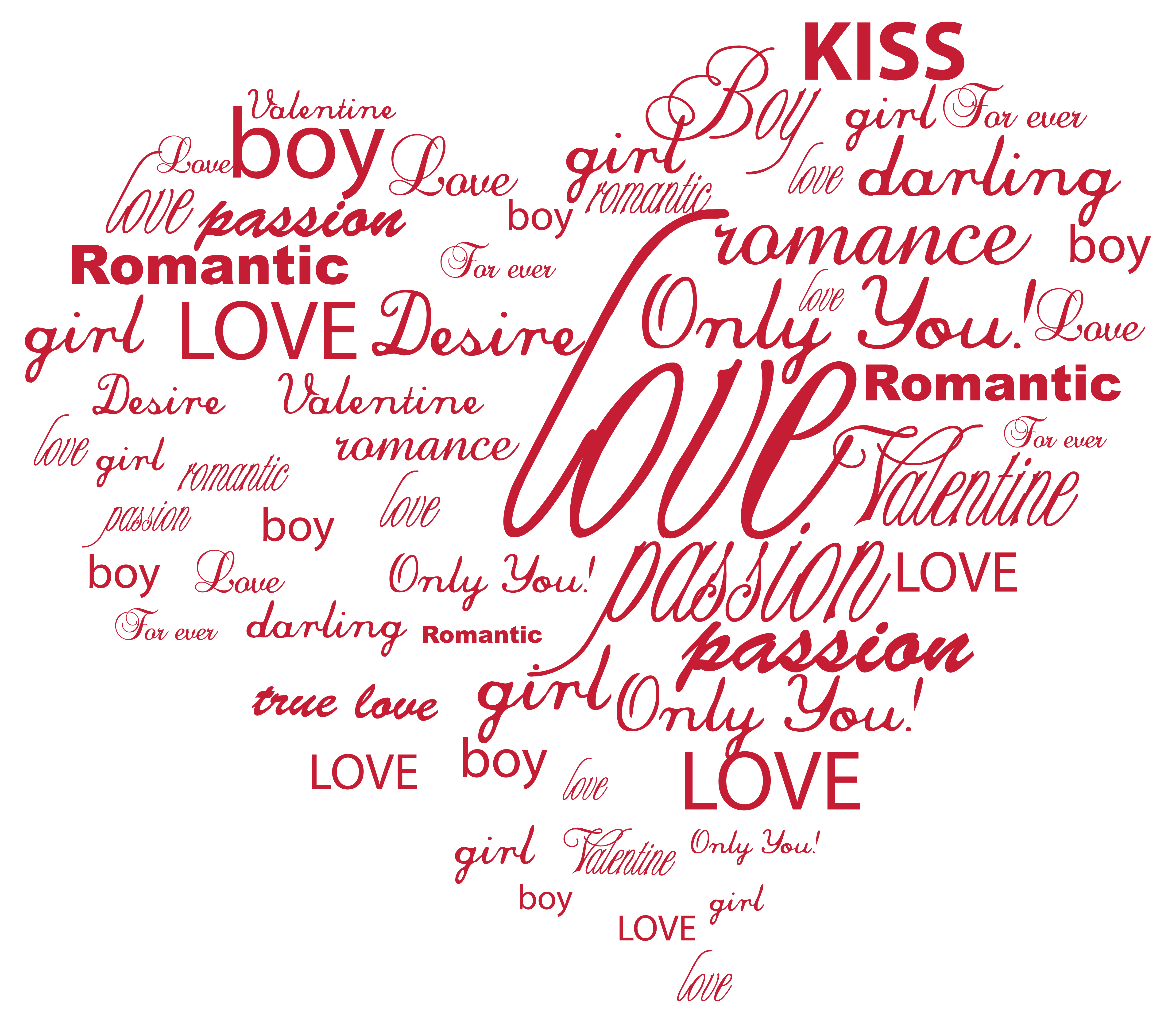 heart clipart calligraphy