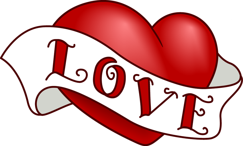 clipart heart calligraphy