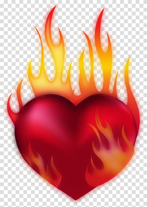 fire clipart heart