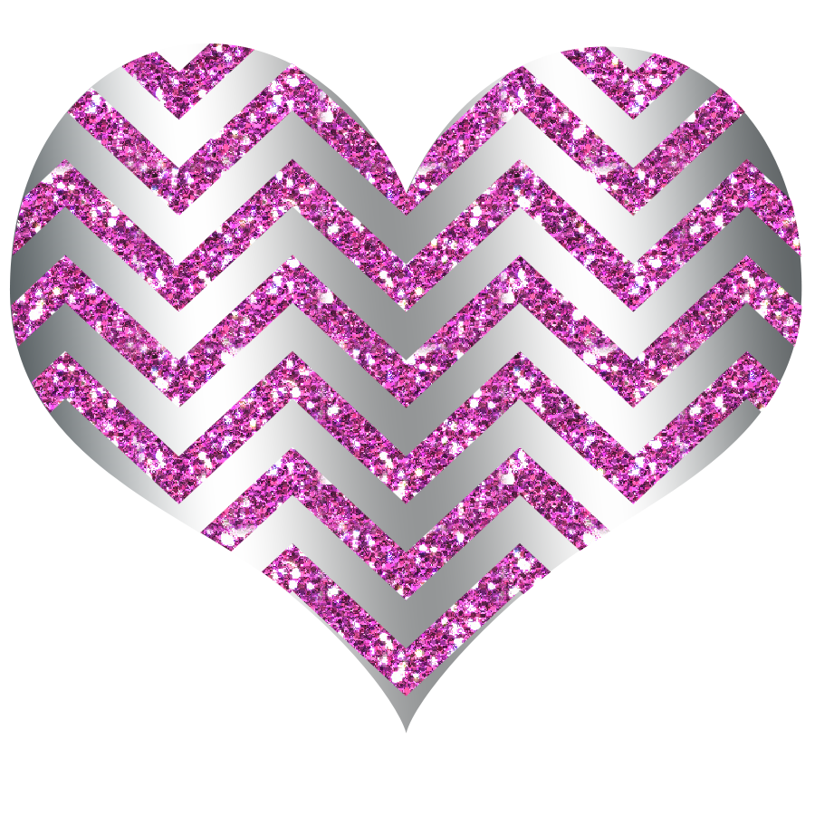 glitter clipart colourful heart