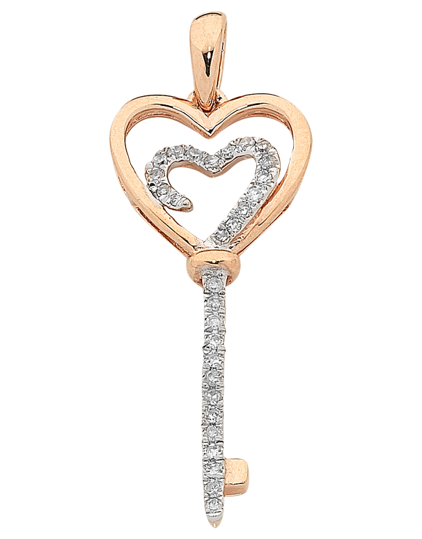 key clipart heart