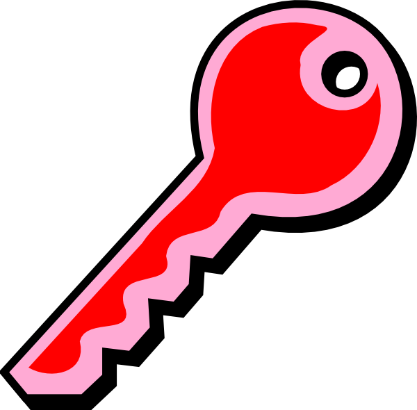 keys clipart colorful key