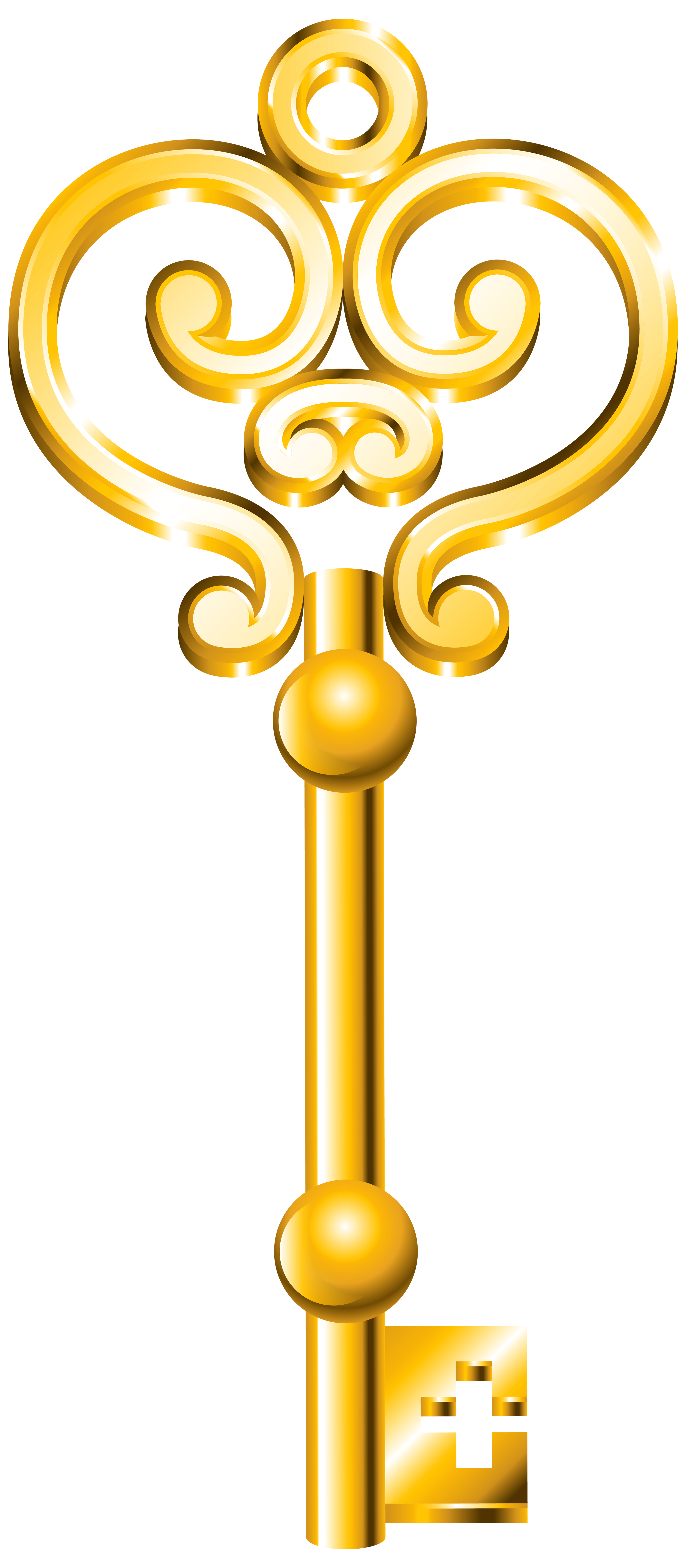 Free clipart key. Golden png clip art