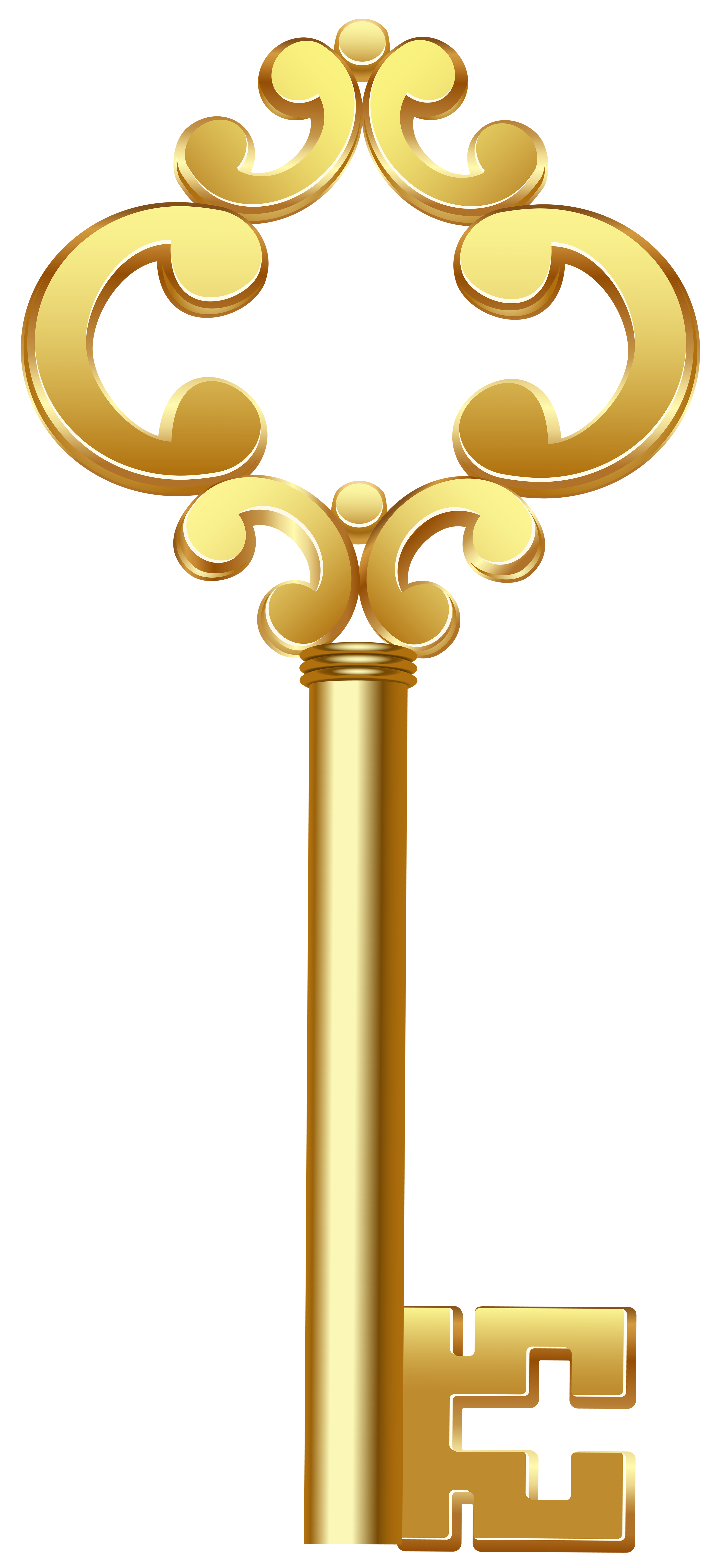 lock clipart golden