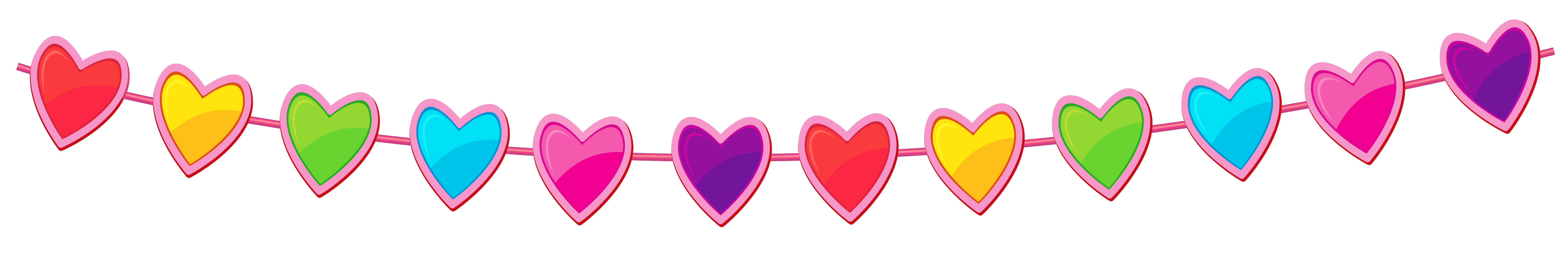 clipart hearts line