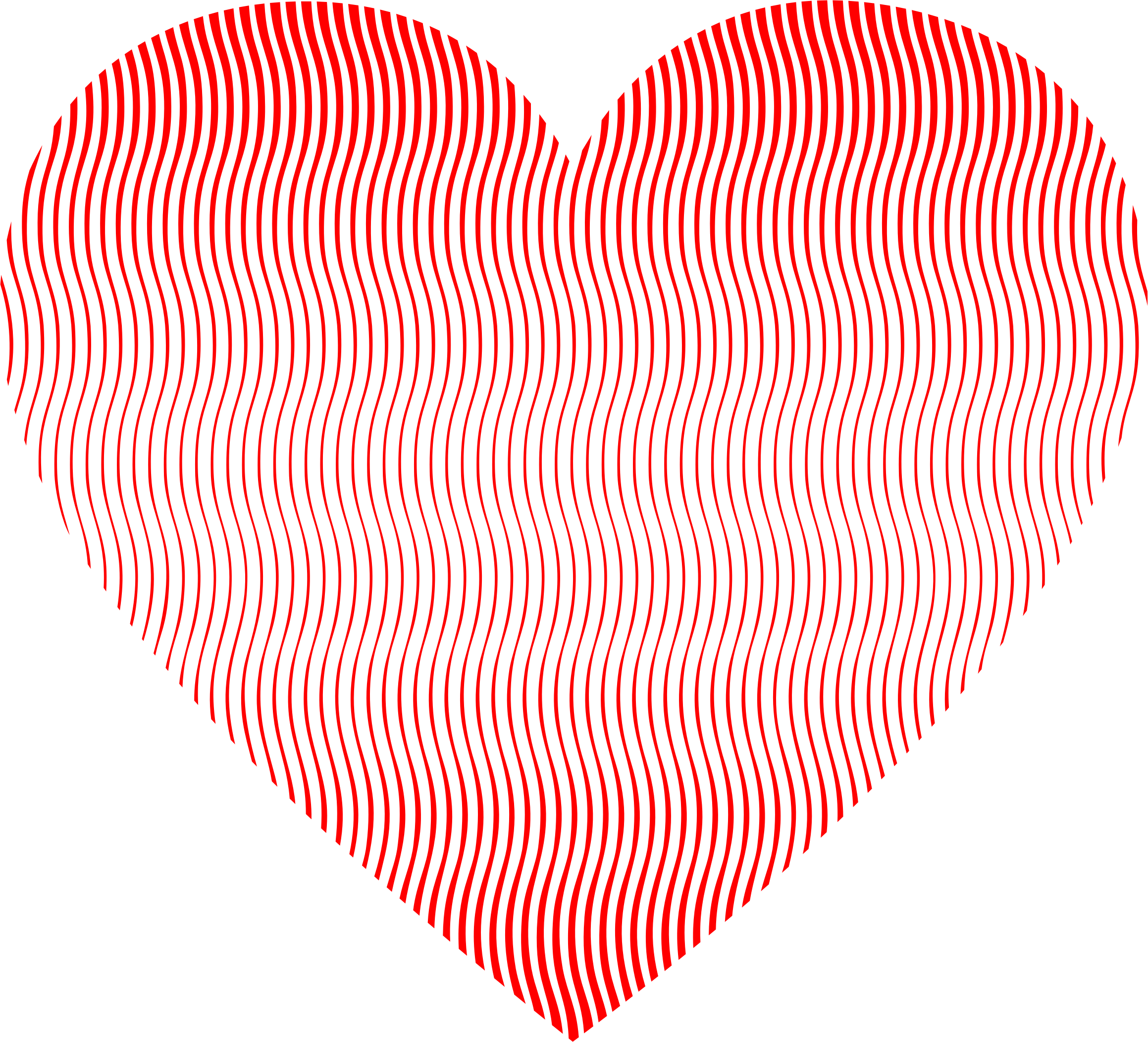 Line clipart heart. Wavy art big image