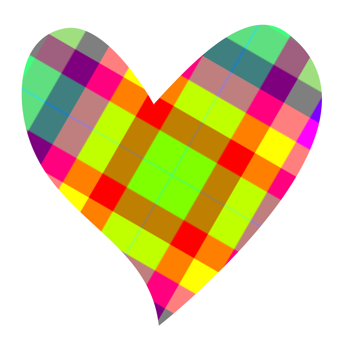 hearts clipart map