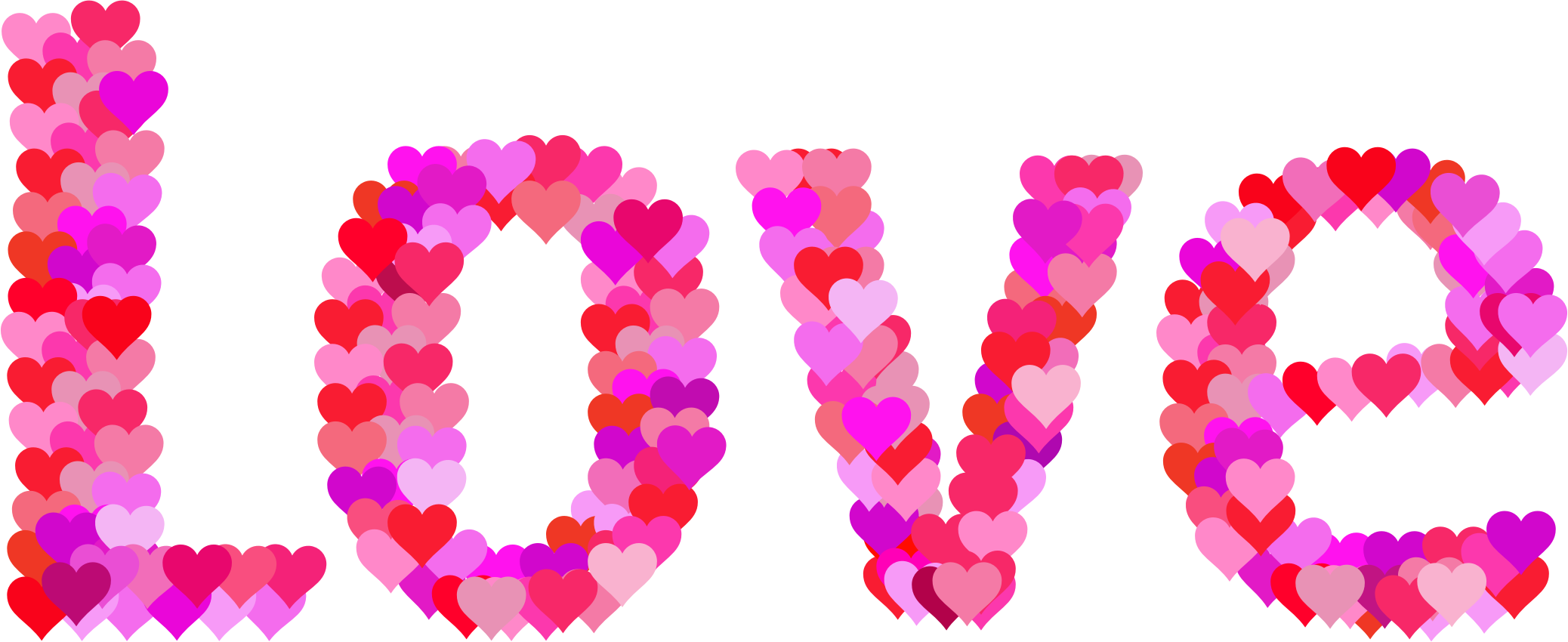 Typography big image png. Clipart heart love
