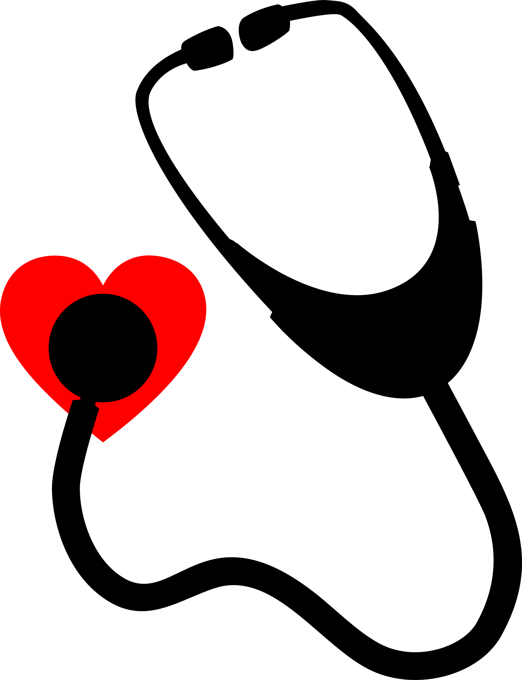 Clipart heart nurse. Stethoscope big image png