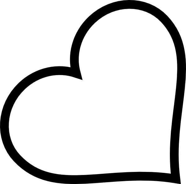 clipart heart outline