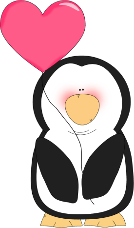 Free penguin love cliparts. Clipart penquin valentines