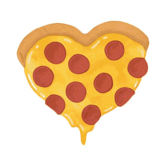 pizza clipart heart
