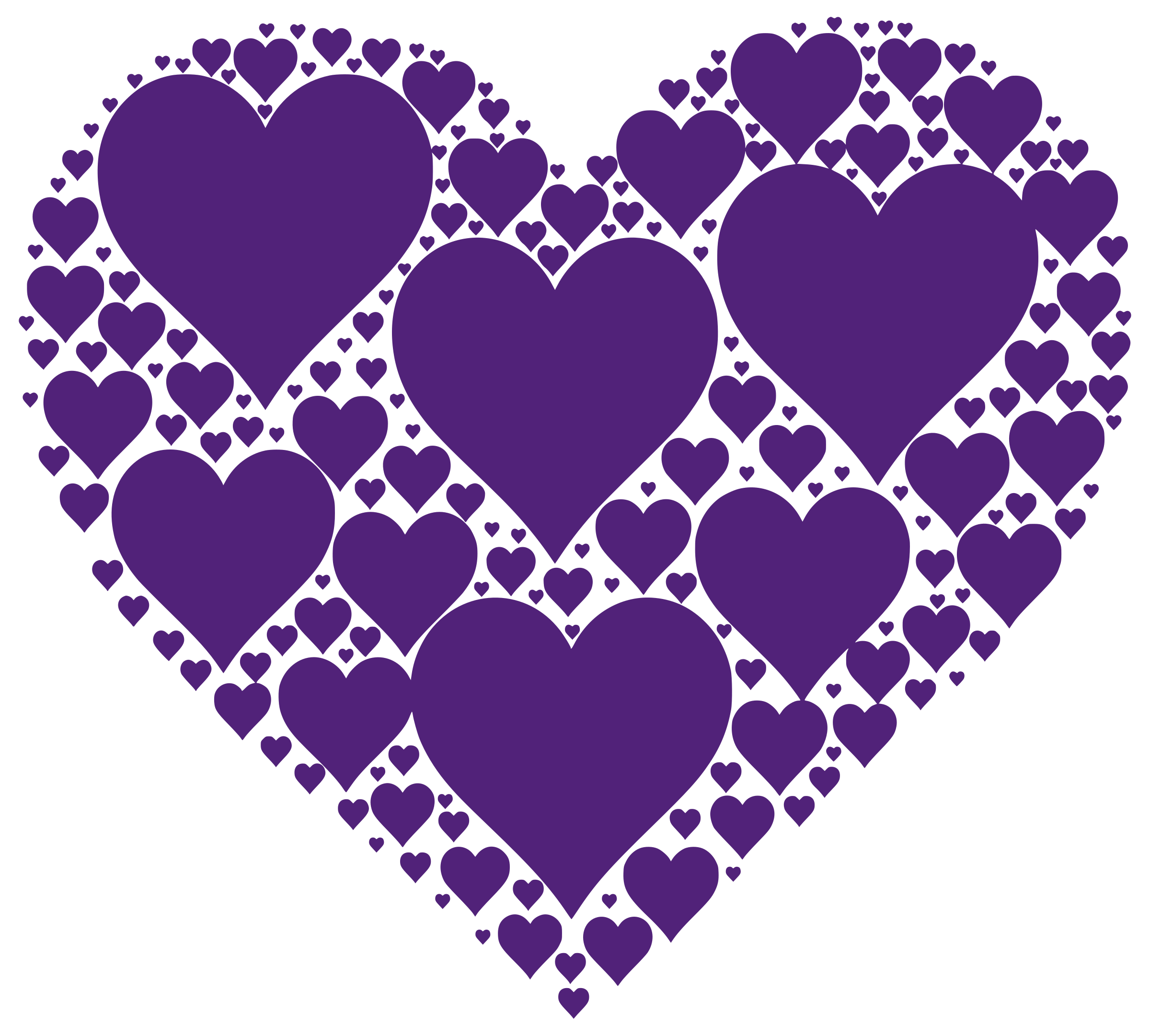Clipart in heart big. Purple hearts png