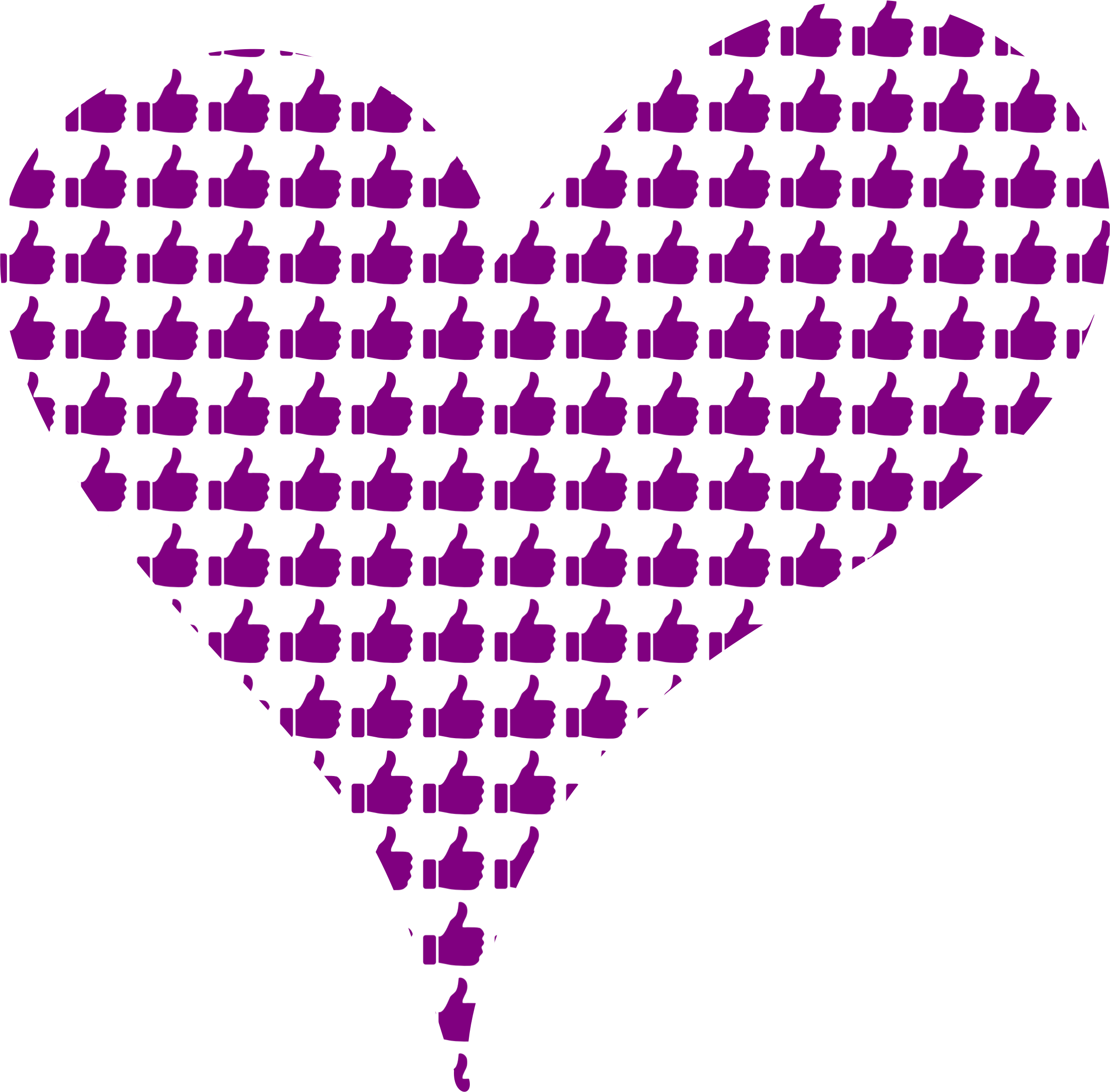 clipart heart purple