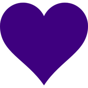 clipart heart purple