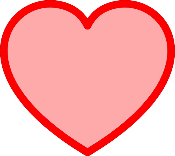 clipart heart red