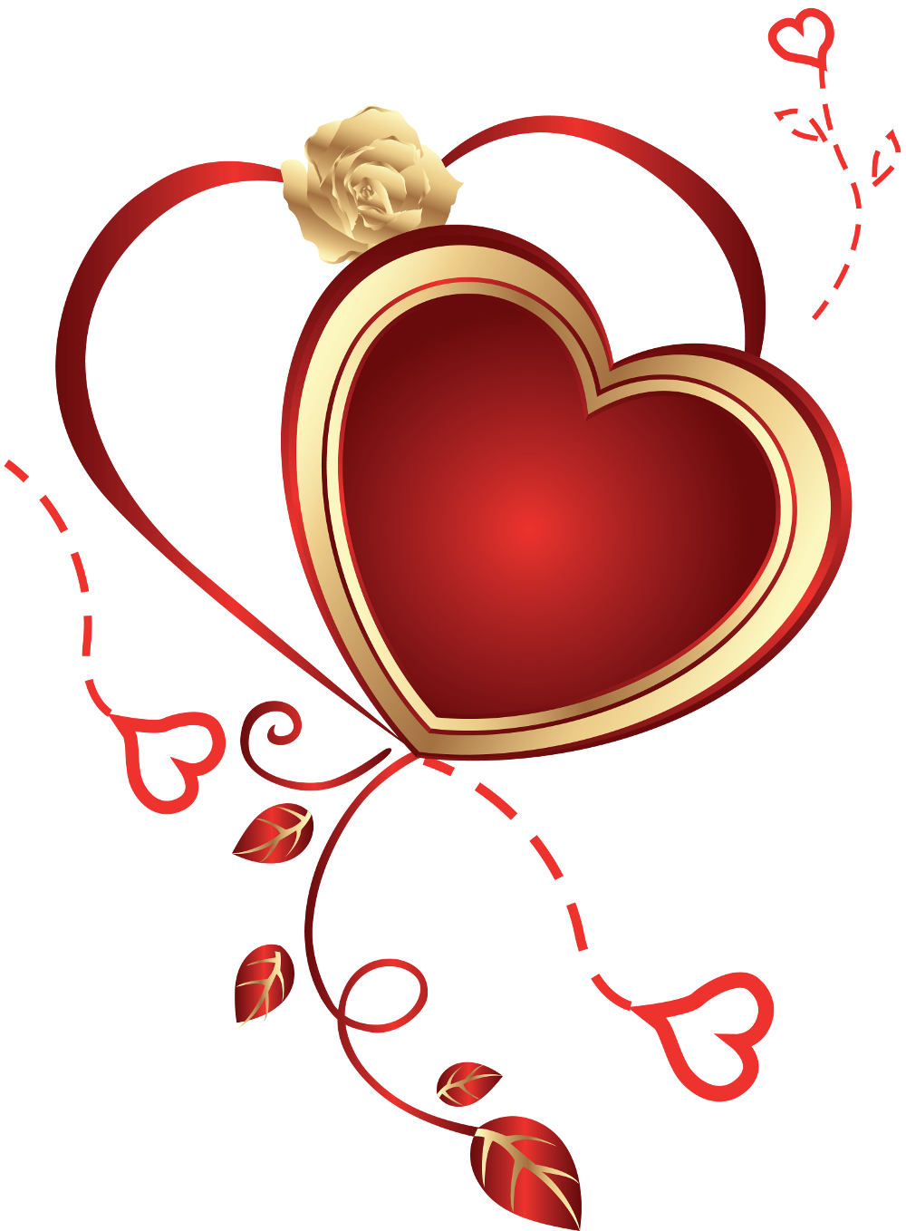 Clipart heart rose. With gallery yopriceville high