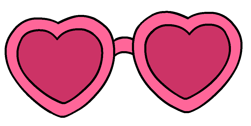 Love sticker by csak. Sunglasses clipart pink heart