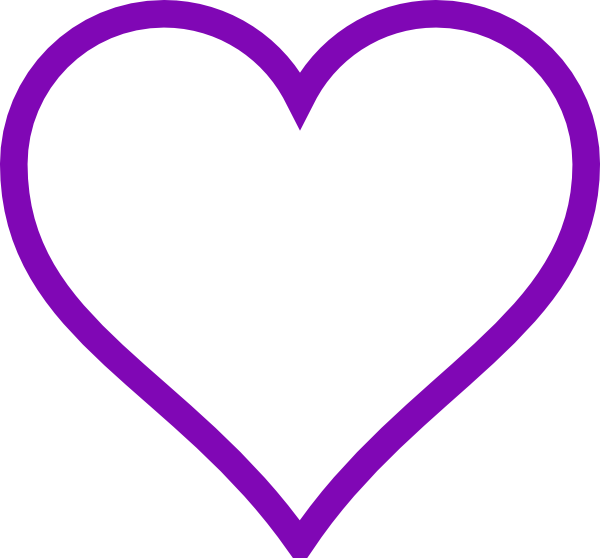 clipart hearts purple