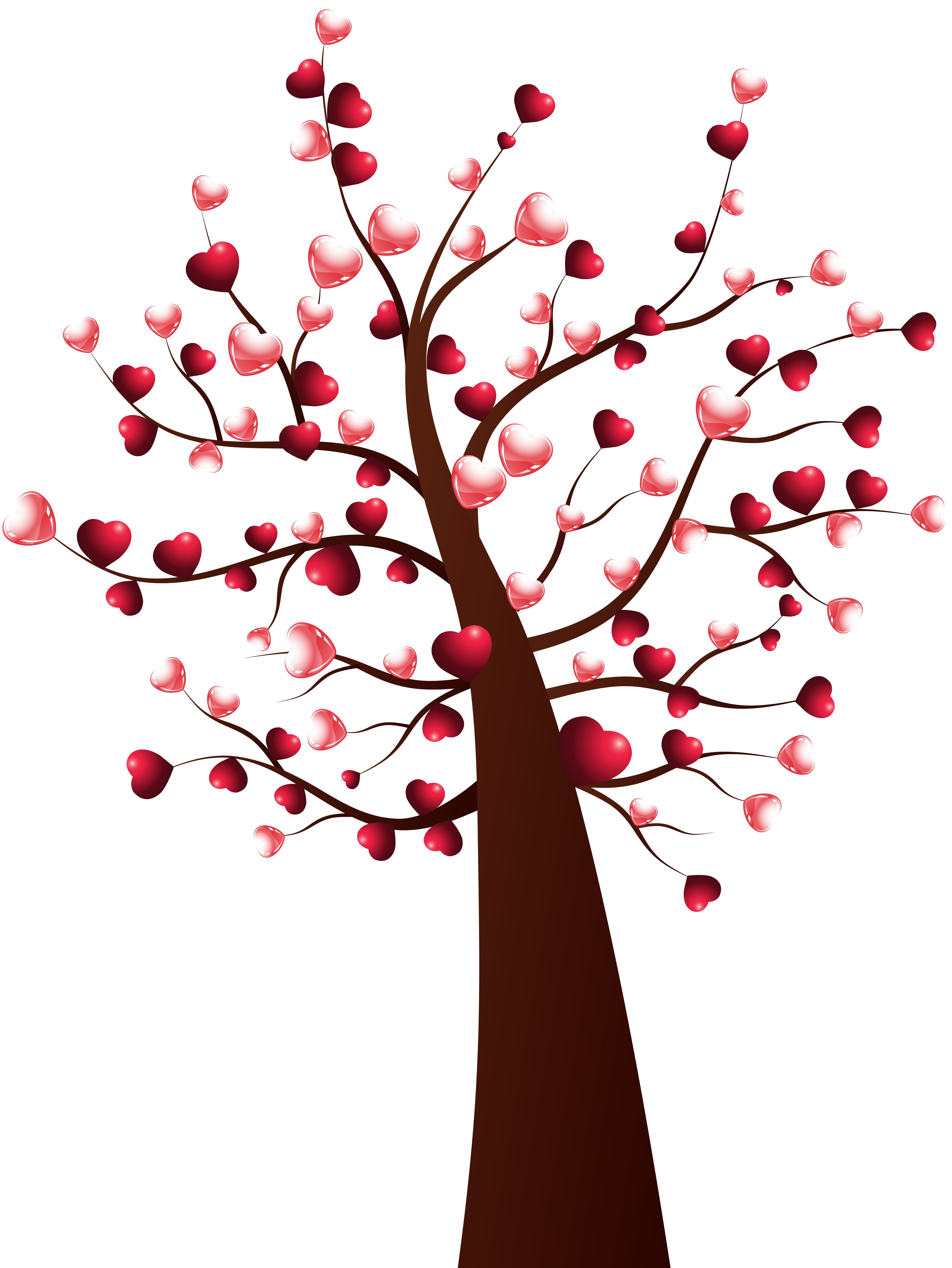 Valentine clipart tree. Heart transparent clip art
