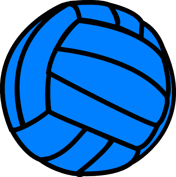 Clipart volleyball clip art. Blue at clker com