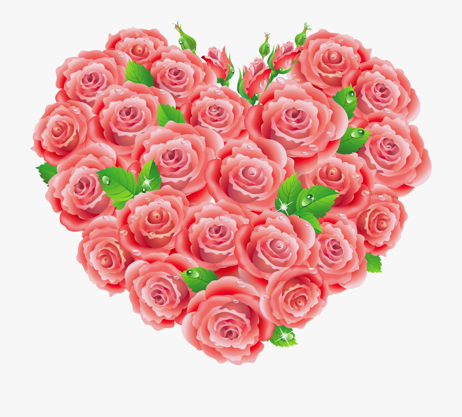 rose clipart heart