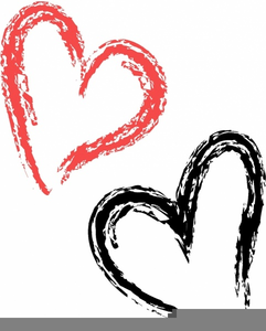 Free images at clker. Heart clipart brush stroke