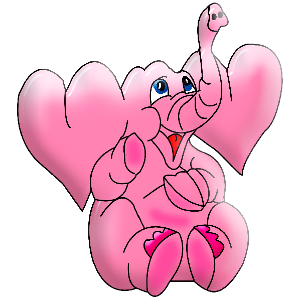 Pin by on pinterest. Clipart hearts elephant