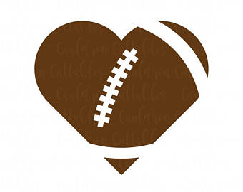 clipart hearts football