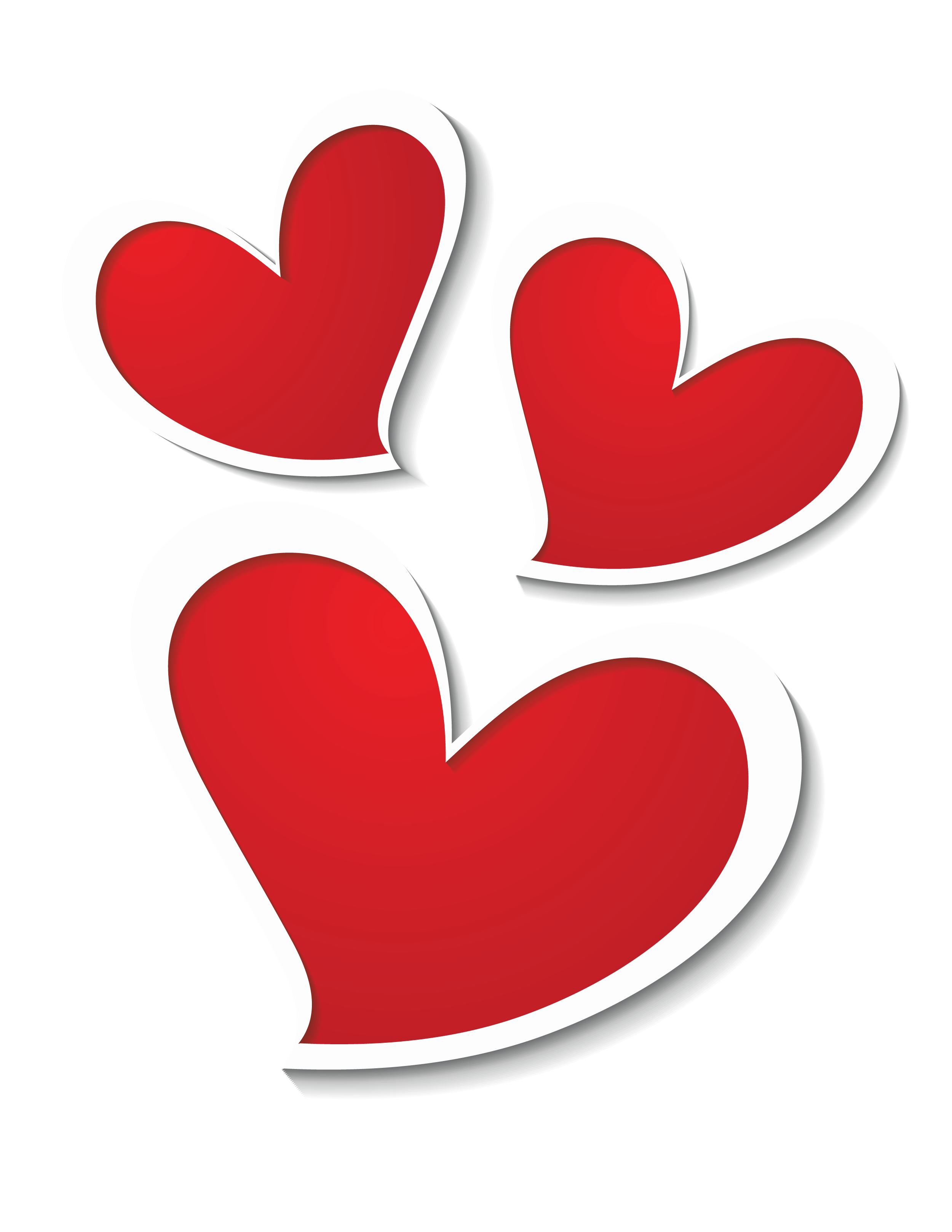 Hearts clipart png. Three decor picture gallery