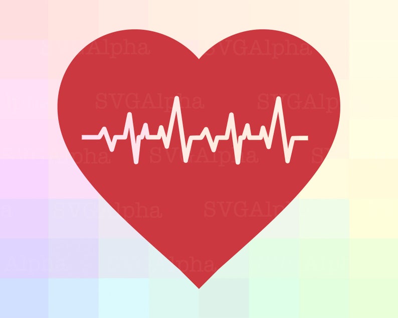clipart hearts heartbeat