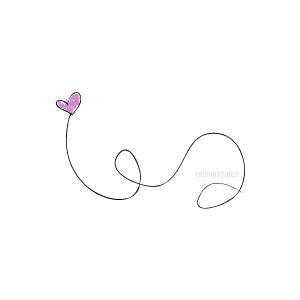 lines clipart heart