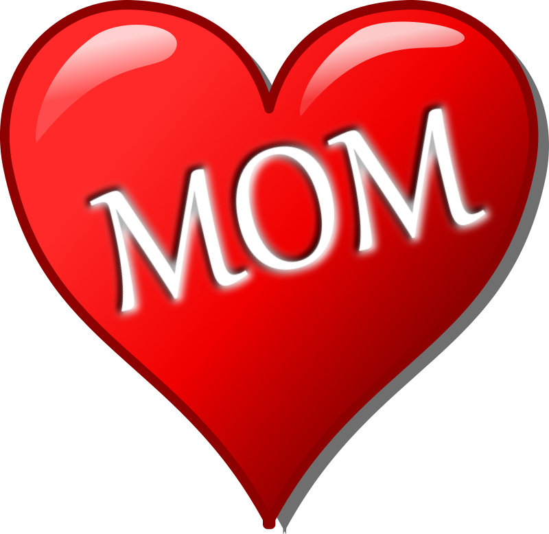 clipart hearts mothers day