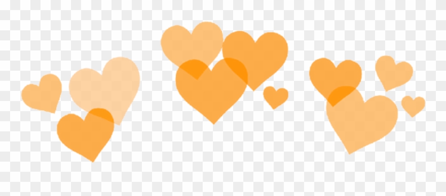clipart hearts orange
