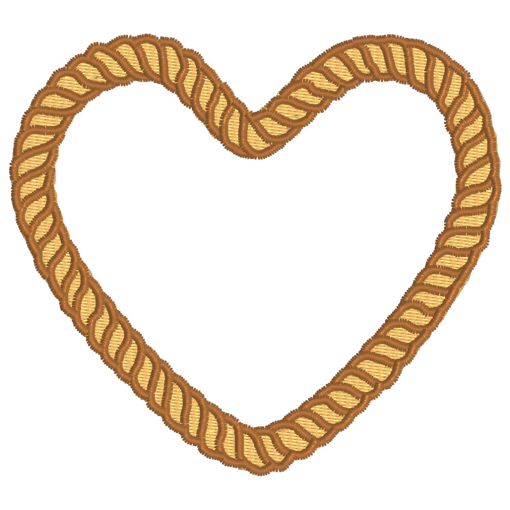 heart clipart rope