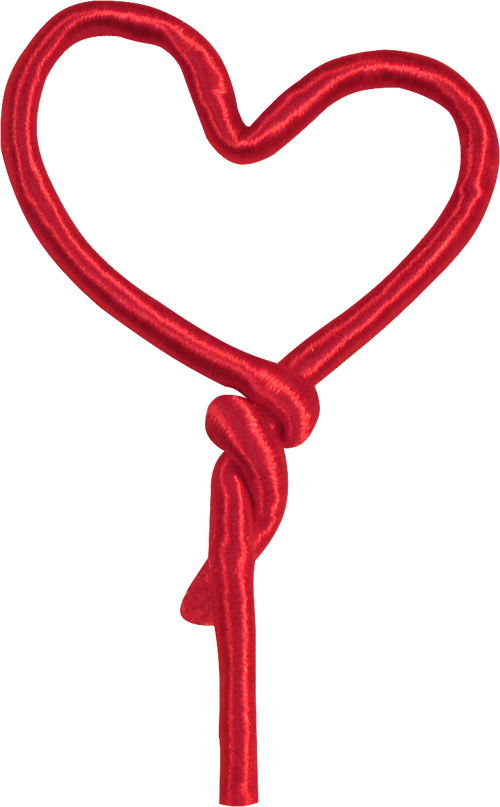 clipart hearts rope