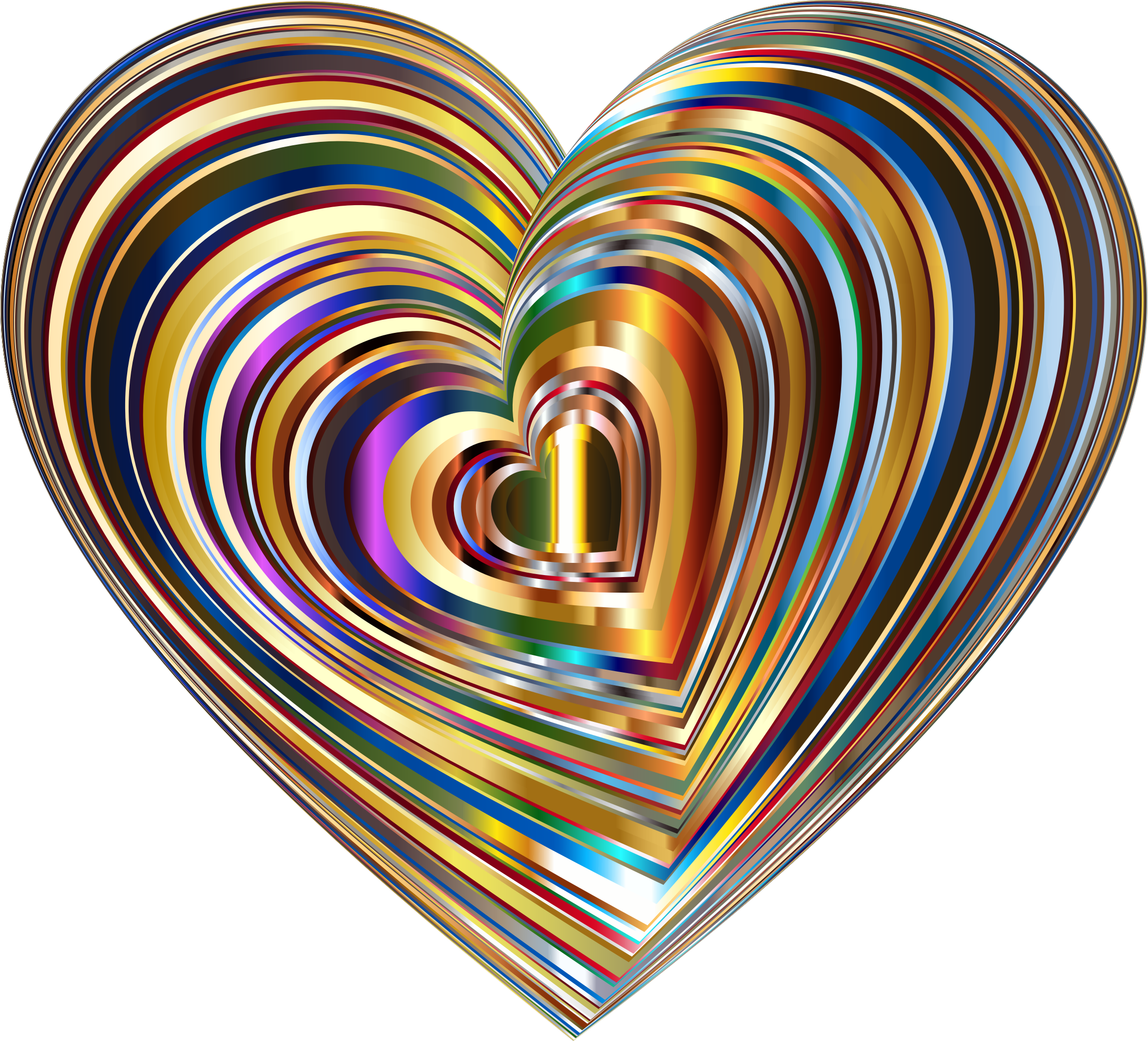 number 2 clipart heart