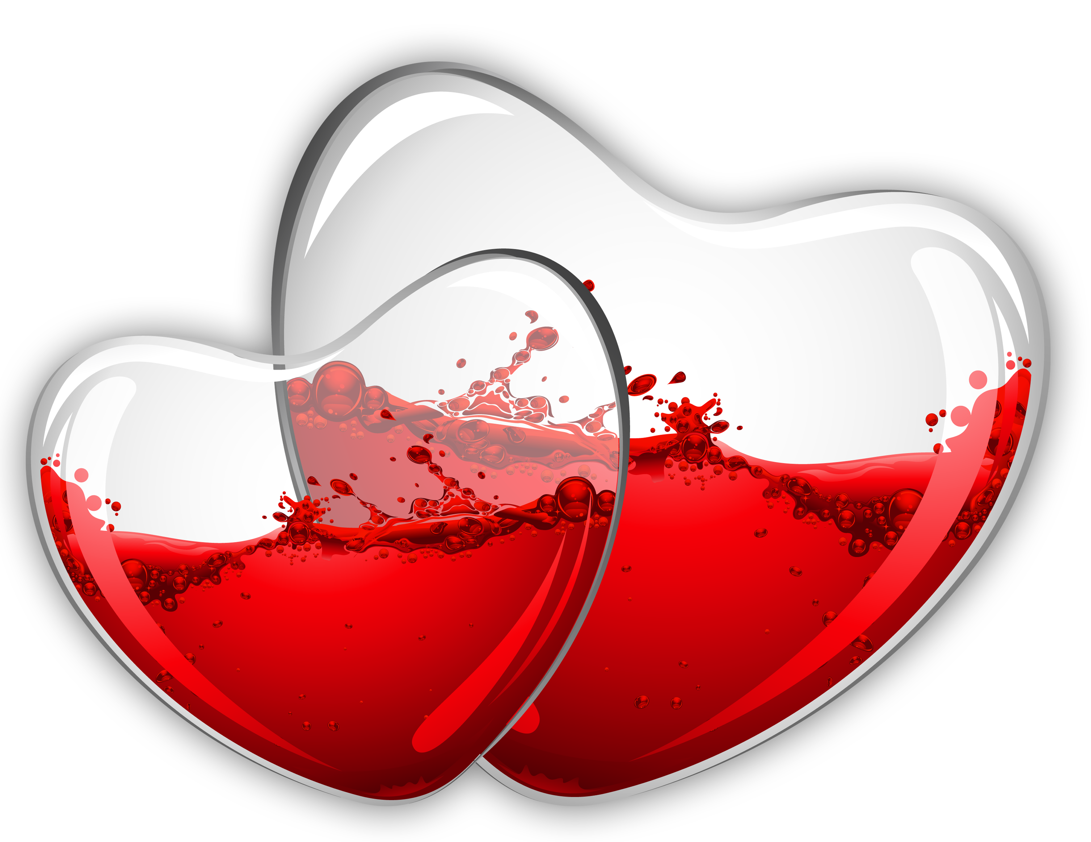 glass clipart red