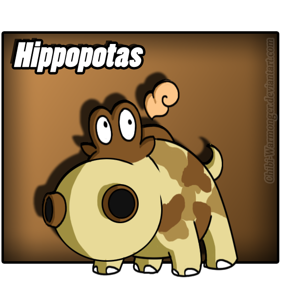 clipart hippo chibi