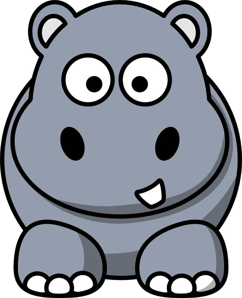 Hippopotamus happy hippo