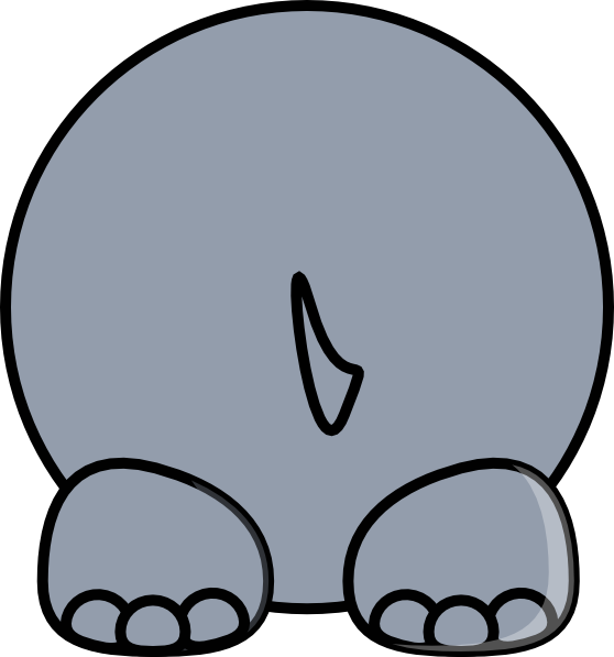clipart hippo grey