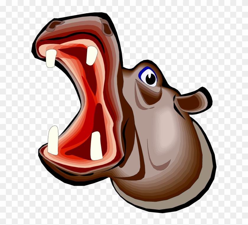 hippo clipart angry