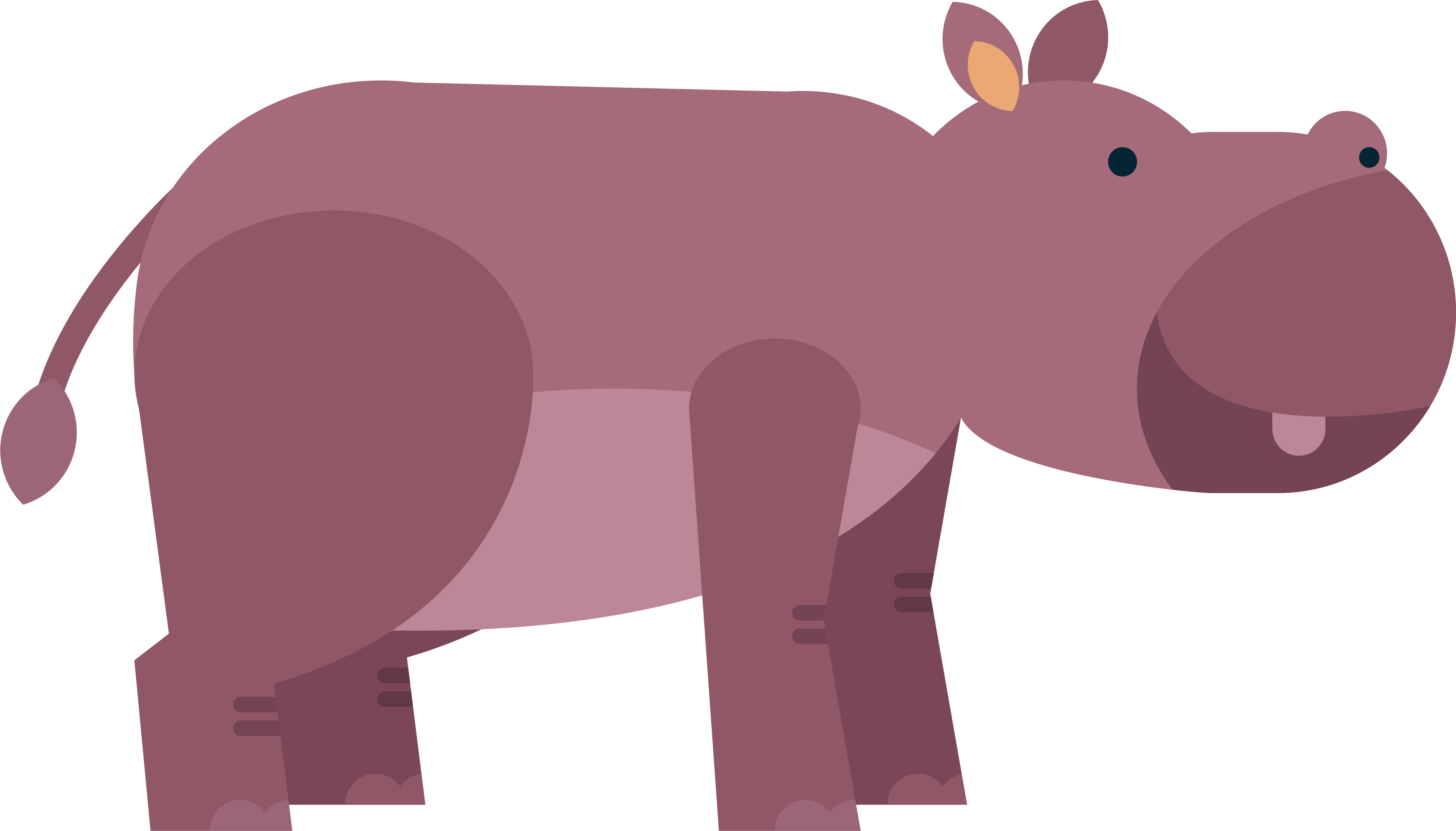 clipart hippo mammal